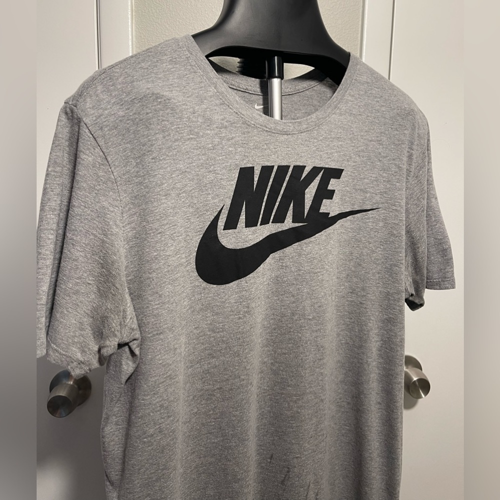 Grey and black nike shirt